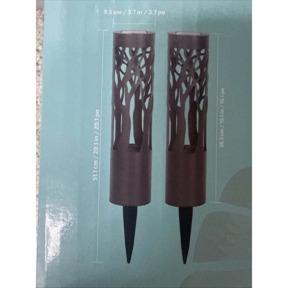 NEW Tommy Bahama 6 Pk Solar LED Path Garden Patio Landscape Solar Lights NIB